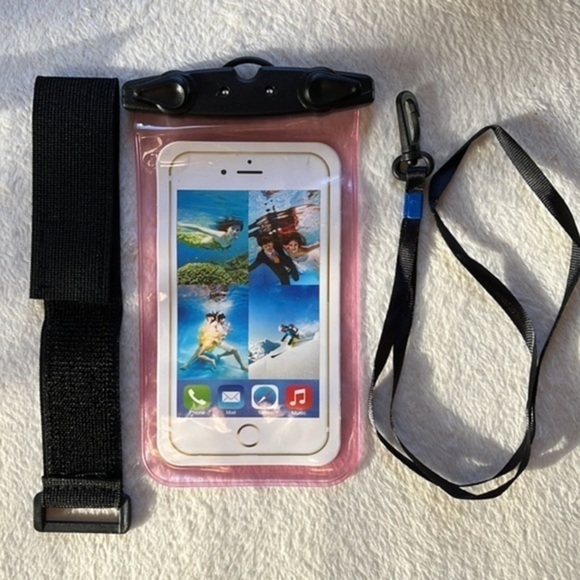 Waterproof Phone Pouch Comp iPhone13 12 11 Pro Galaxy S10 Phones Up to 7in IPX8 - Picture 8 of 8